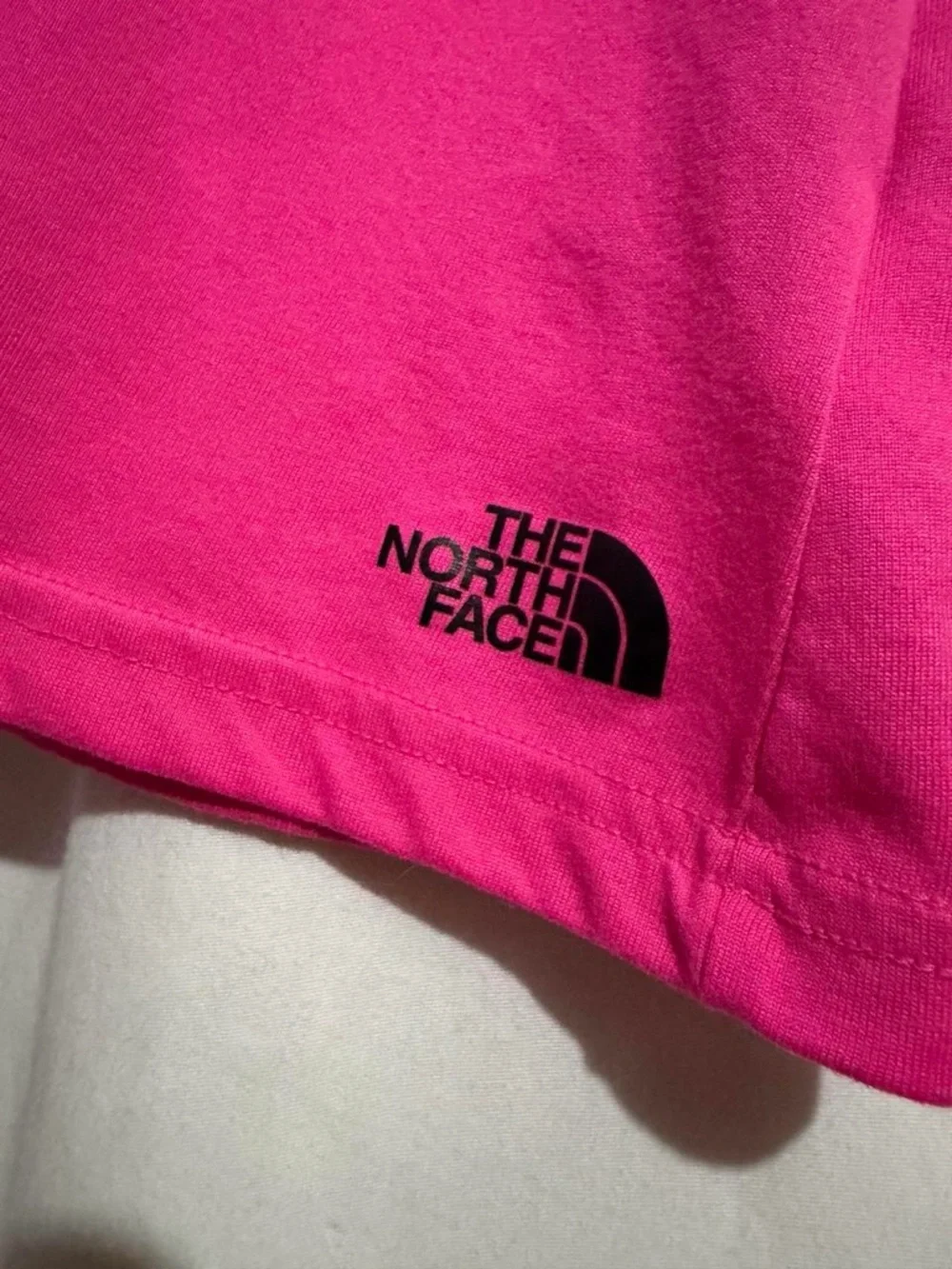 The North Face Women’s Bright Pink Short Sleeve Cutout Tee - Picture 3 of 4